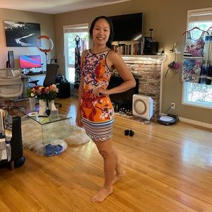 NWOT Clover Canyon Orange Bodycon Dress sz M